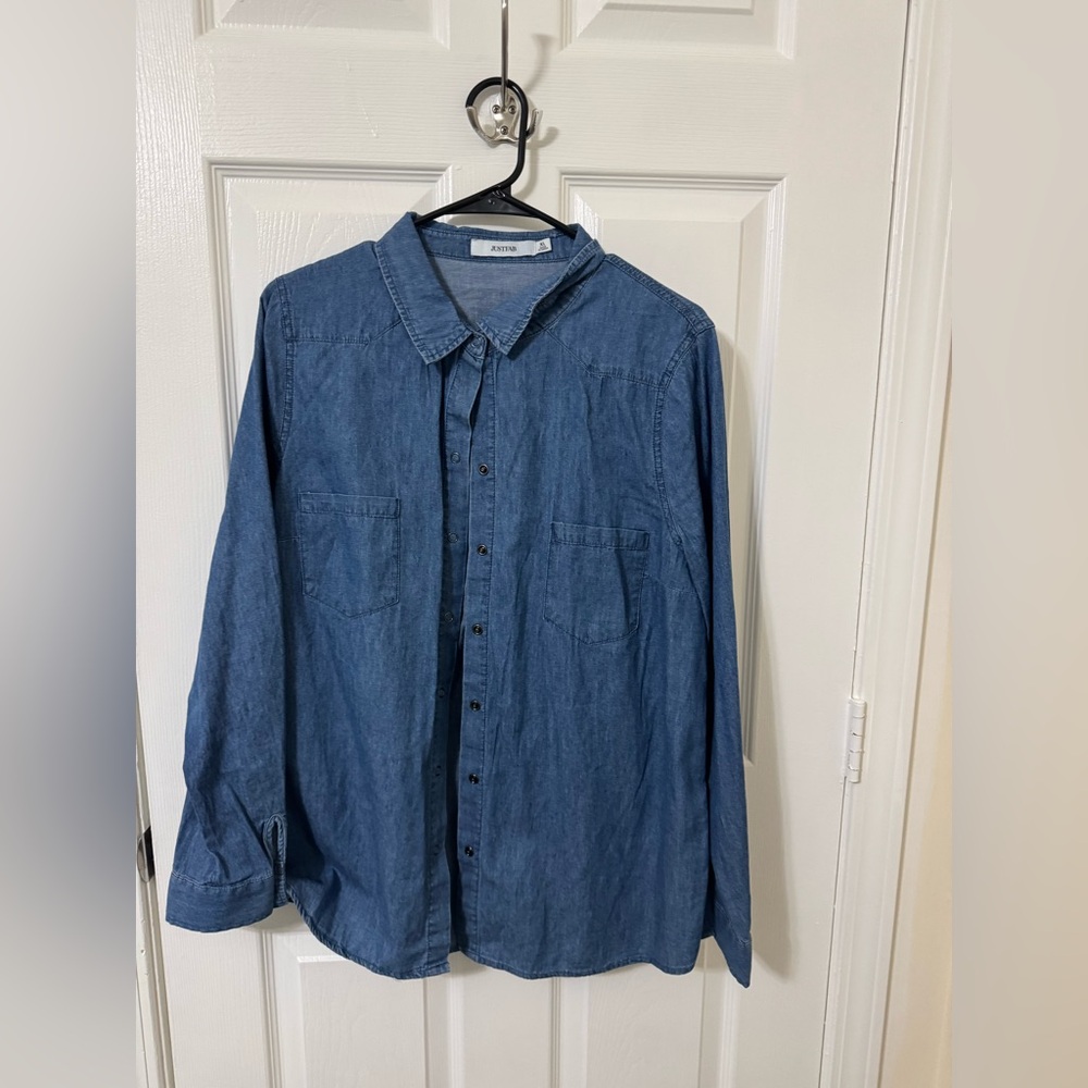**NWT** JustFab Denim Shirt